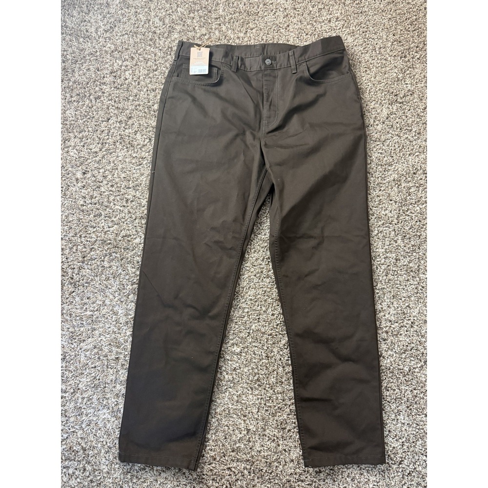 Patagonia Twill Traveler 5-Pocket Pants Mens Brown 38x32 Straight Leg Outdoor